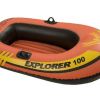 Intex – Explorer 100 Boat – 1 Person Boat Set – Orange Intex – Explorer 100 Boat – 1 Person Boat Set – Orange