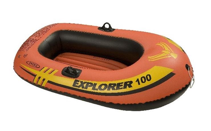 Intex – Explorer 100 Boat – 1 Person Boat Set – Orange