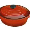 LK’s Oval Casserol 4L Red LK’s Oval Casserol 4L Red