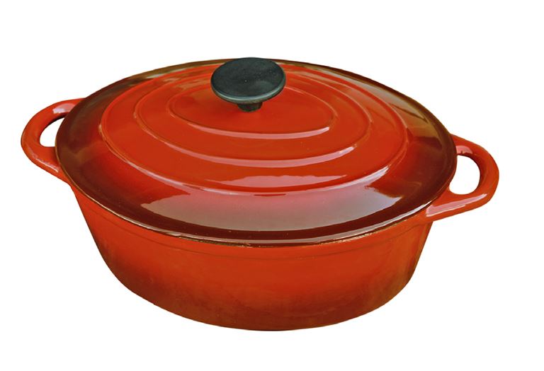 LK’s Oval Casserol 4L Red