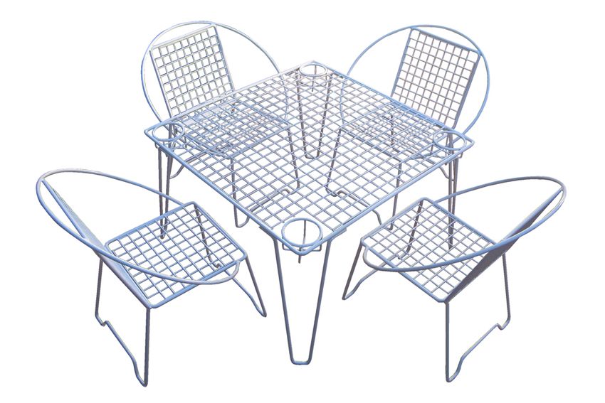 LK’s – Kiddies Table and Chairs White – Steel