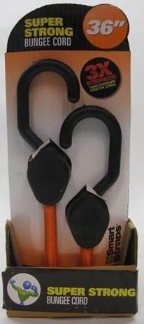 SmartStraps – 90cm SuperStrong Bungee Cords – Orange – 1 Per Pack