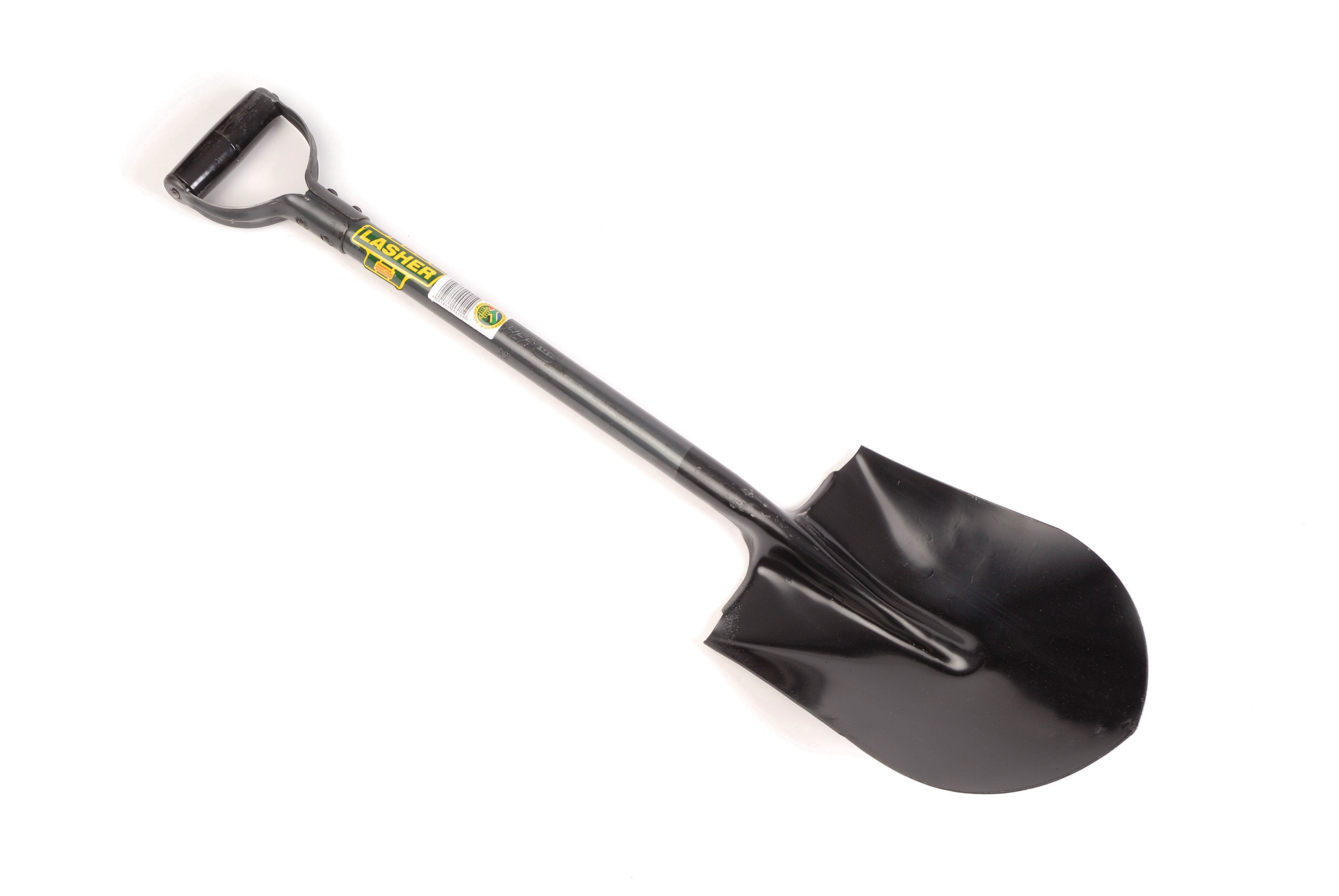 Lasher Tools – Carbon Steel Round Nose Open Socket Shovel
