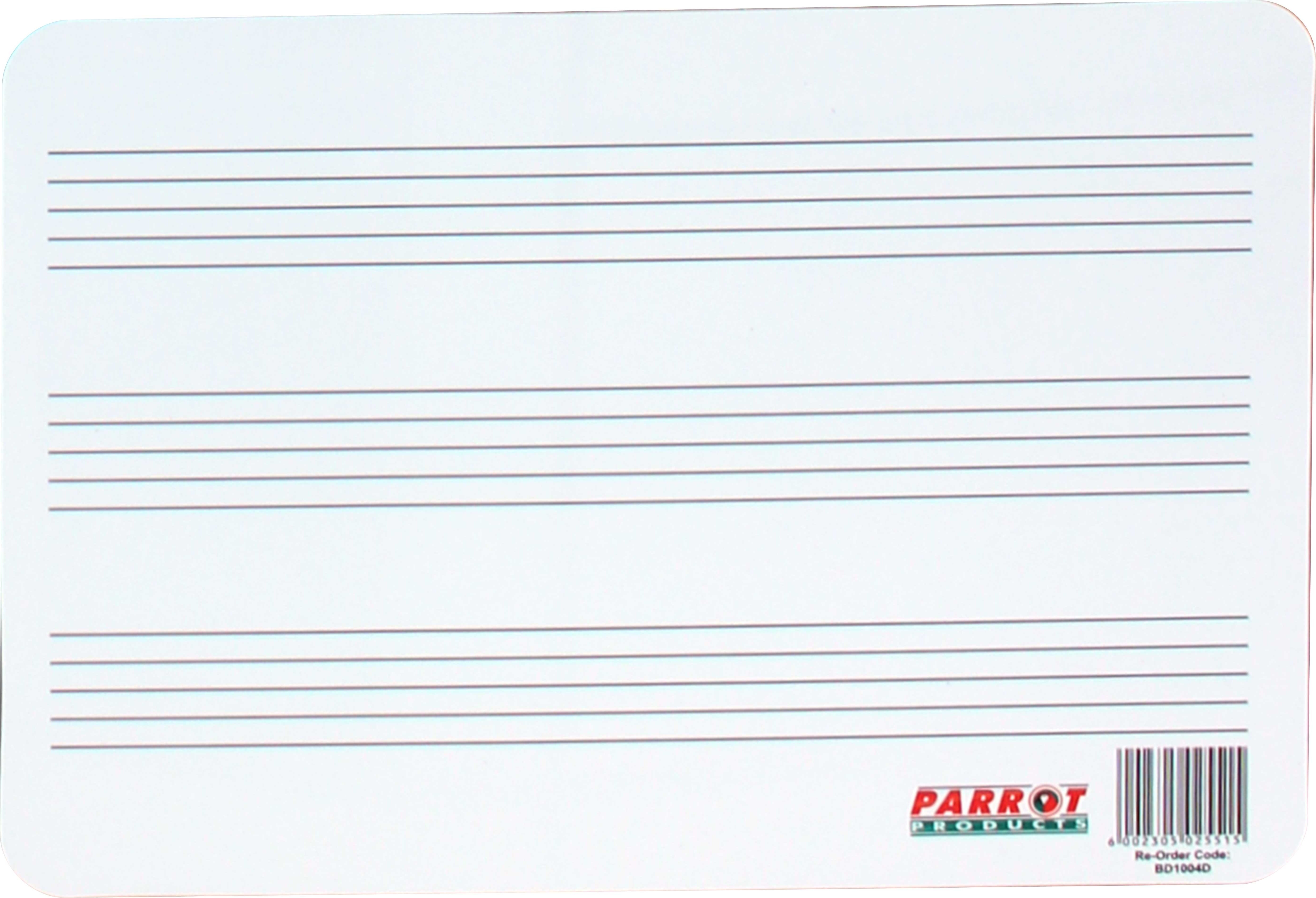 Parrot Plastic 297x210mm Music Lines Writing Slate