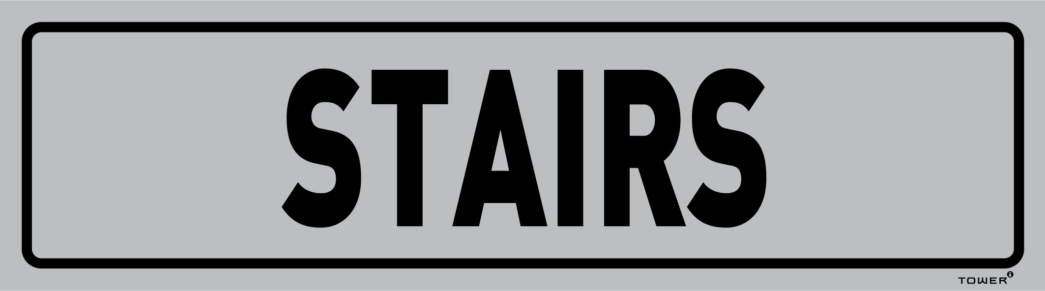Tower Aluminium Anodised Sign – Stairs