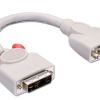 Lindy DVI Male to VGA15 Female Adapter Cable – 0.2m Lindy DVI Male to VGA15 Female Adapter Cable – 0.2m