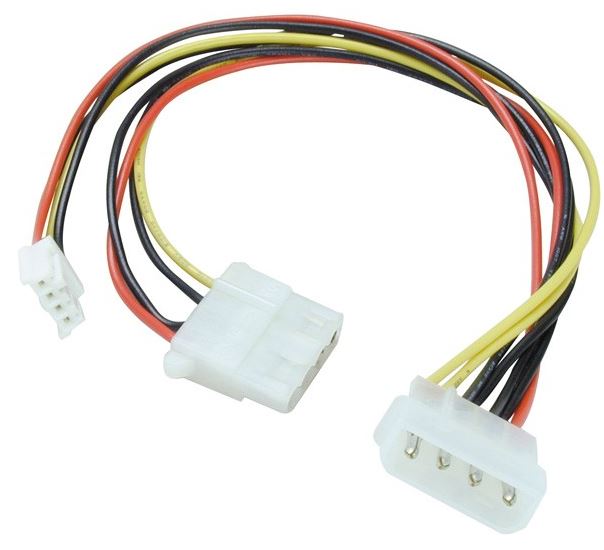 Lindy Mole XMale to Maleole XFemale with 3.5 Inch Power Adapter