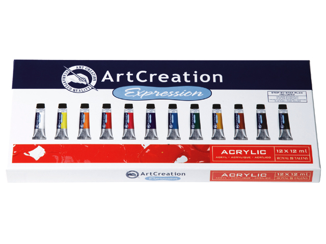ArtCreation Expression Acrylic Colour 12 x 12ml Set