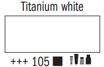 Amsterdam Acrylic Colour 120ml Tube – Titanium White (105)