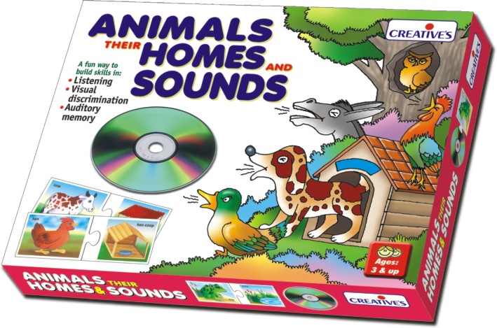 Creatives Toys Animals Homes & Sounds CD