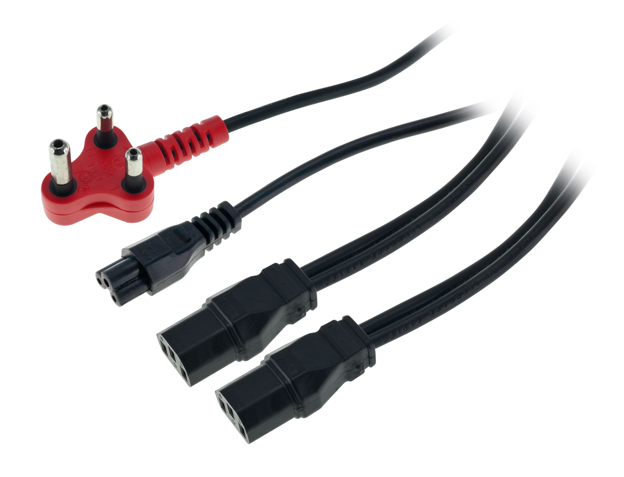 Linkqnet 2 X IEC F to 1 X Clover Dedicated Power Cable – 4m
