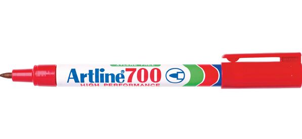 Artline EK700 Fine Permanent Marker – Red (Box of 12)