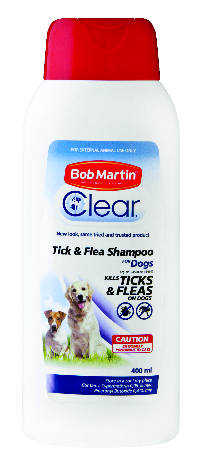 Bob Martin – Tick & Flea Shampoo – Dog – 400ml