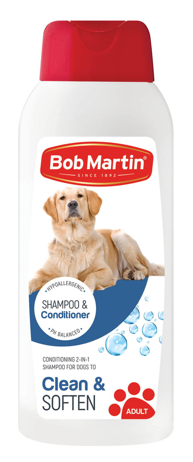 BOB MARTIN
 2-IN-1 Shampoo
 & Conditioner for Dogs 400ml