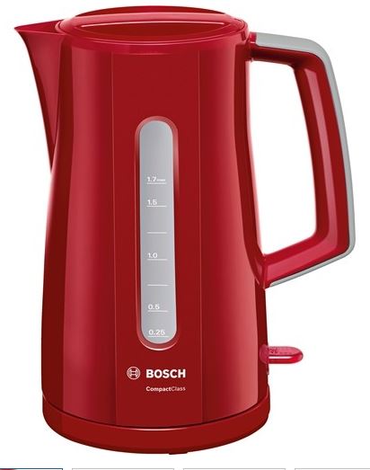 Bosch – 1.7 Litre Compact Class Kettle – Red