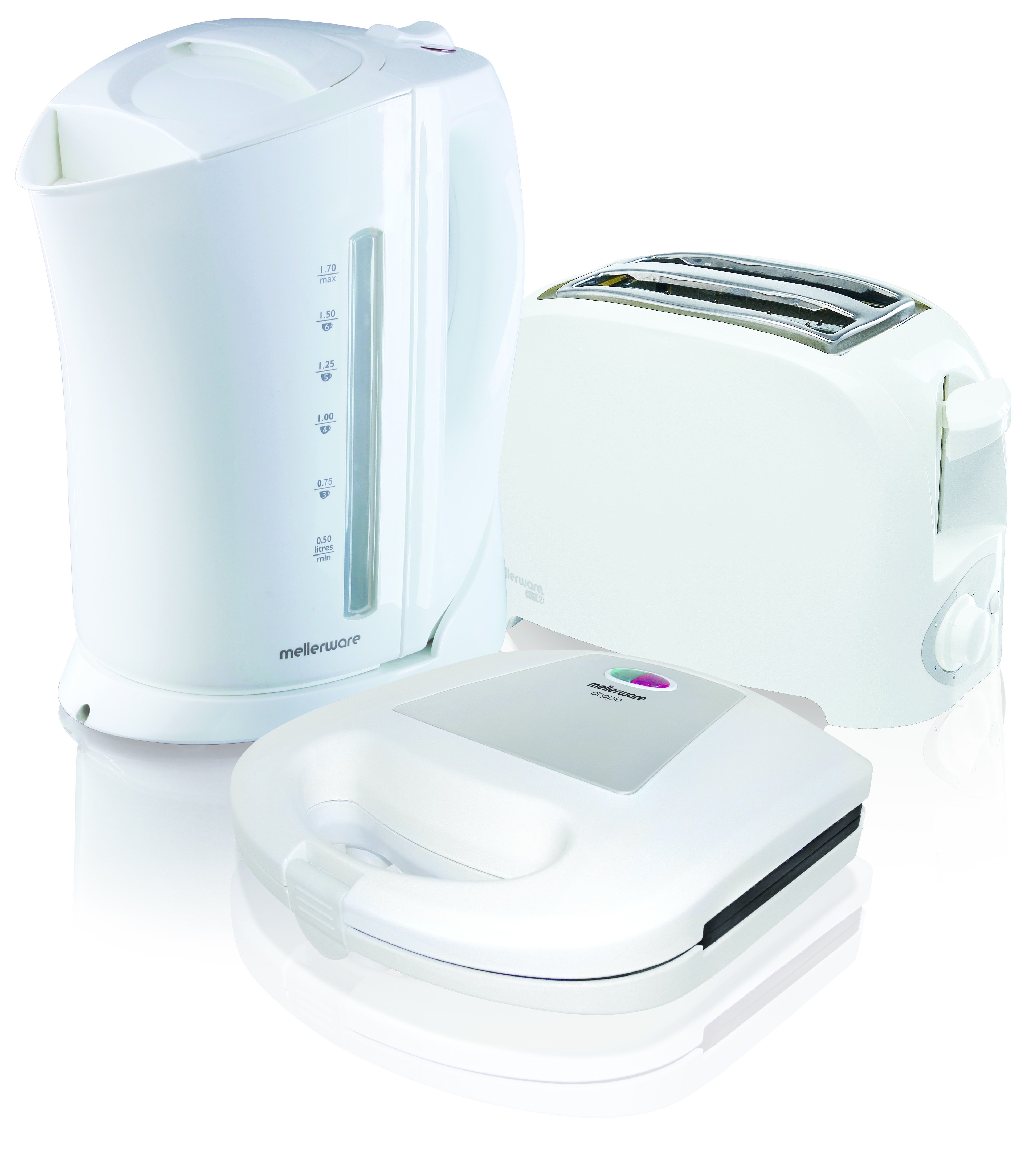 Mellerware – Kettle Toaster & Sandwich Maker Bundle