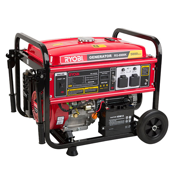 Ryobi – Generator 4 Stroke Battery Key Start 5.5kVa