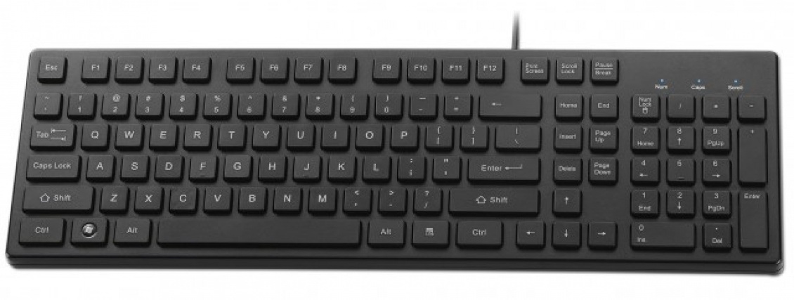Mecer MK-U03BK USB Slim Keyboard – Black
