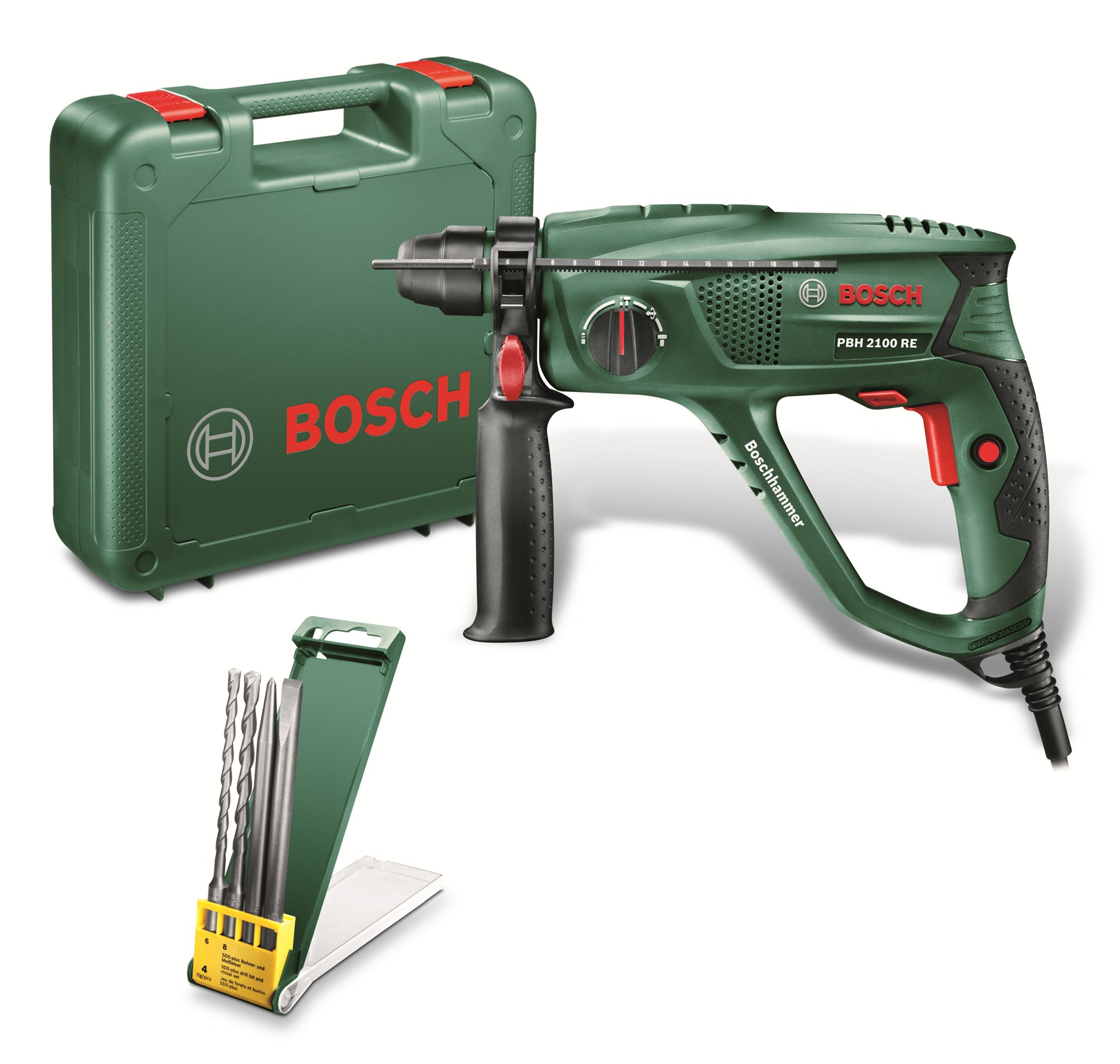 Bosch Corded Hammer (Model:PBH 2100 RE + 4 Acc.)