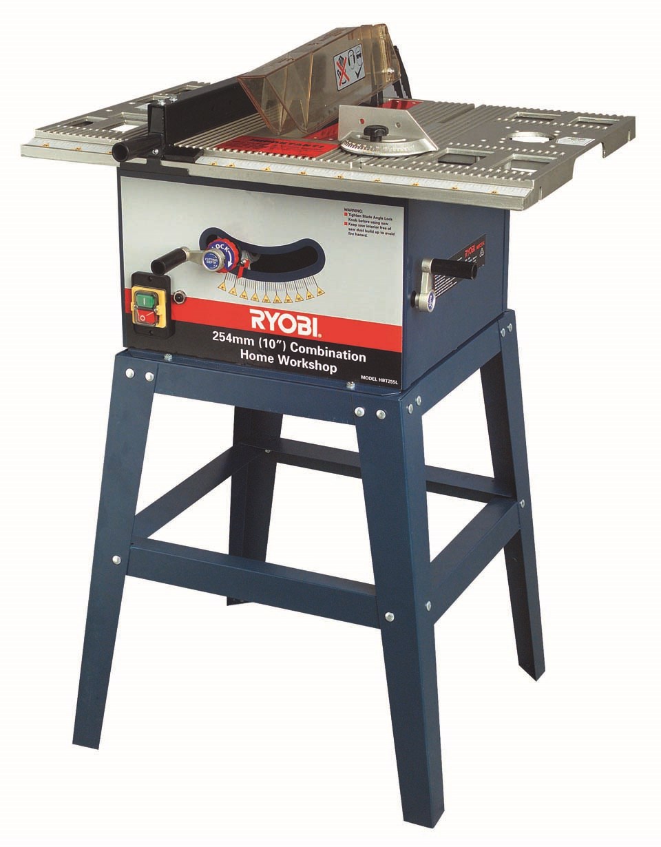 Ryobi – 25.4cm Table Saw Bore With Legs – Blue