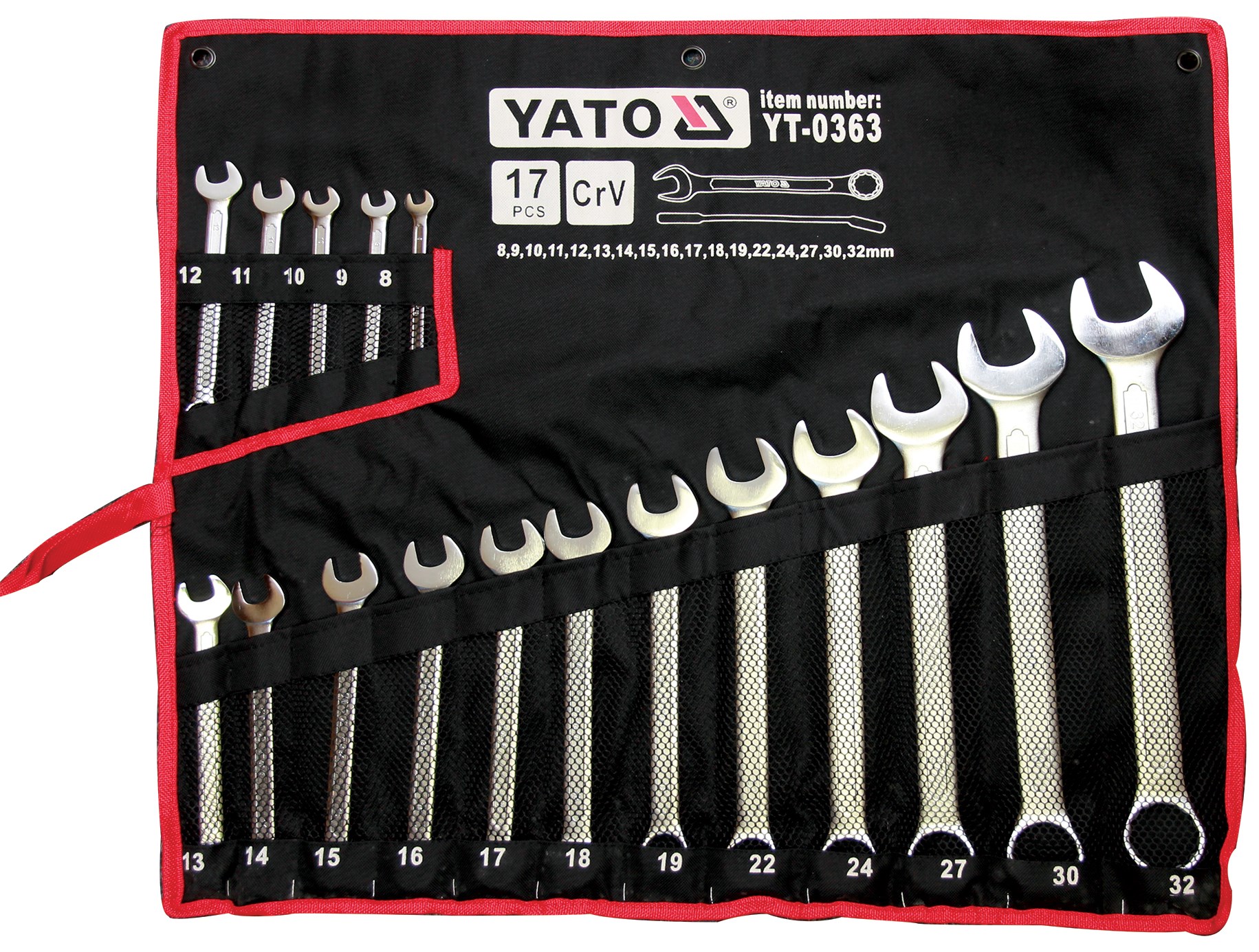 Yato – Spanner Combination Set – 17 Piece (8-32)