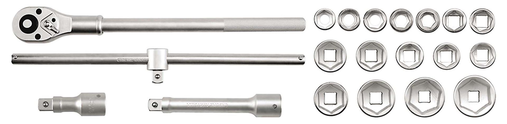 Yato – 3/4″ Socket Set – 20 Piece