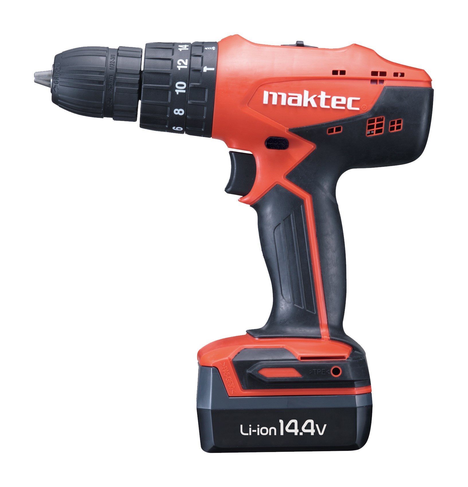Maktec – Cordless Drill – 14.4V With 2 X Battery and 1 X Charger