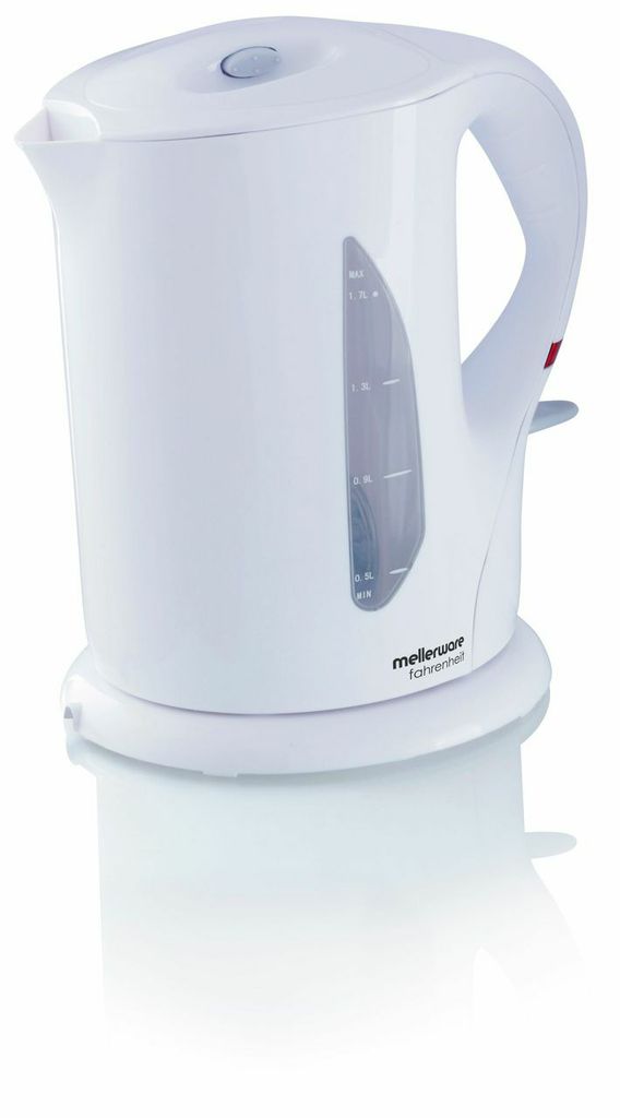 Mellerware – 1.7 Litre Fahrenheit Cordless Kettle – White