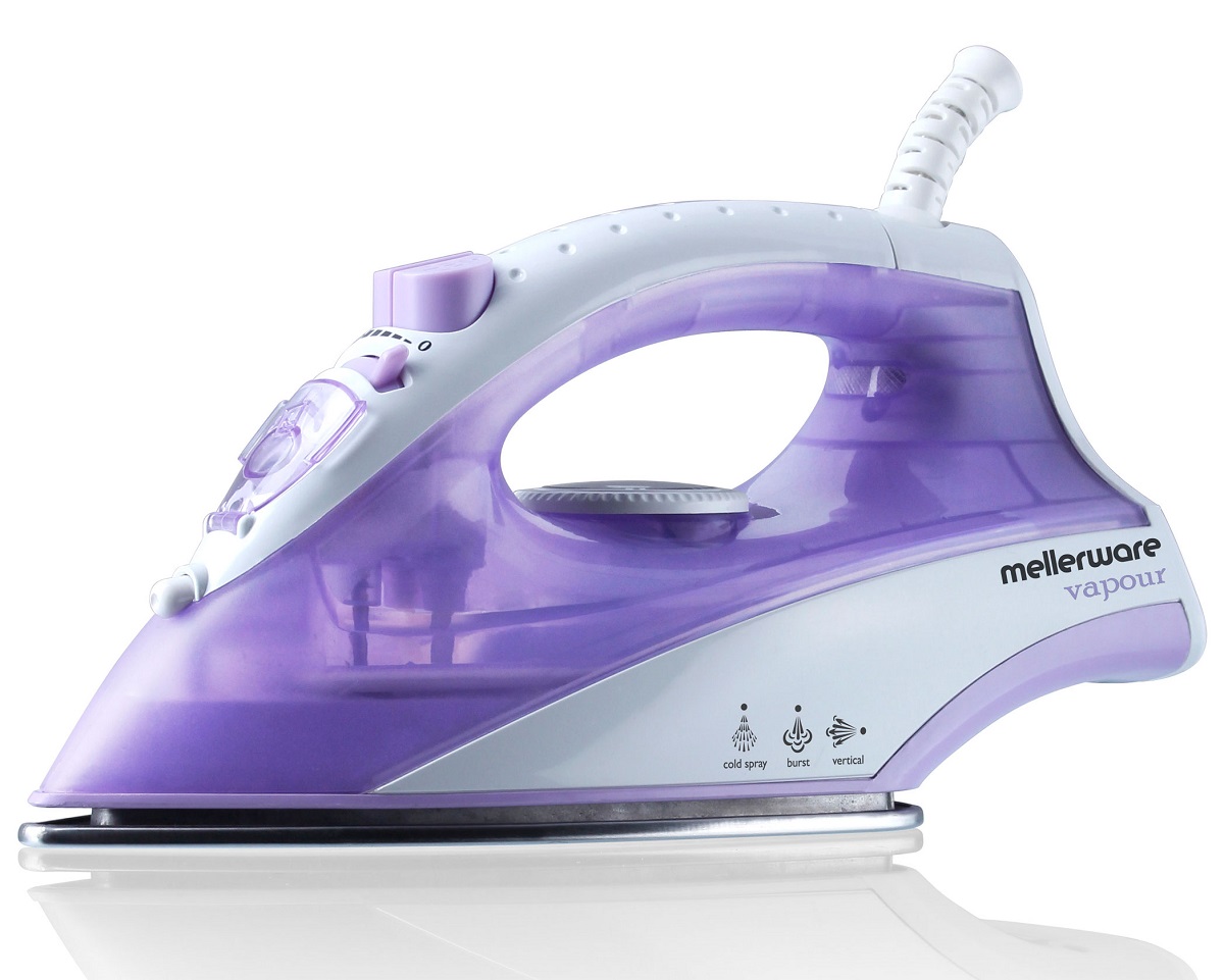 Mellerware Iron Steam / Dry / Spray Non-Stick Purple 170ml 1600W “Vapour”#