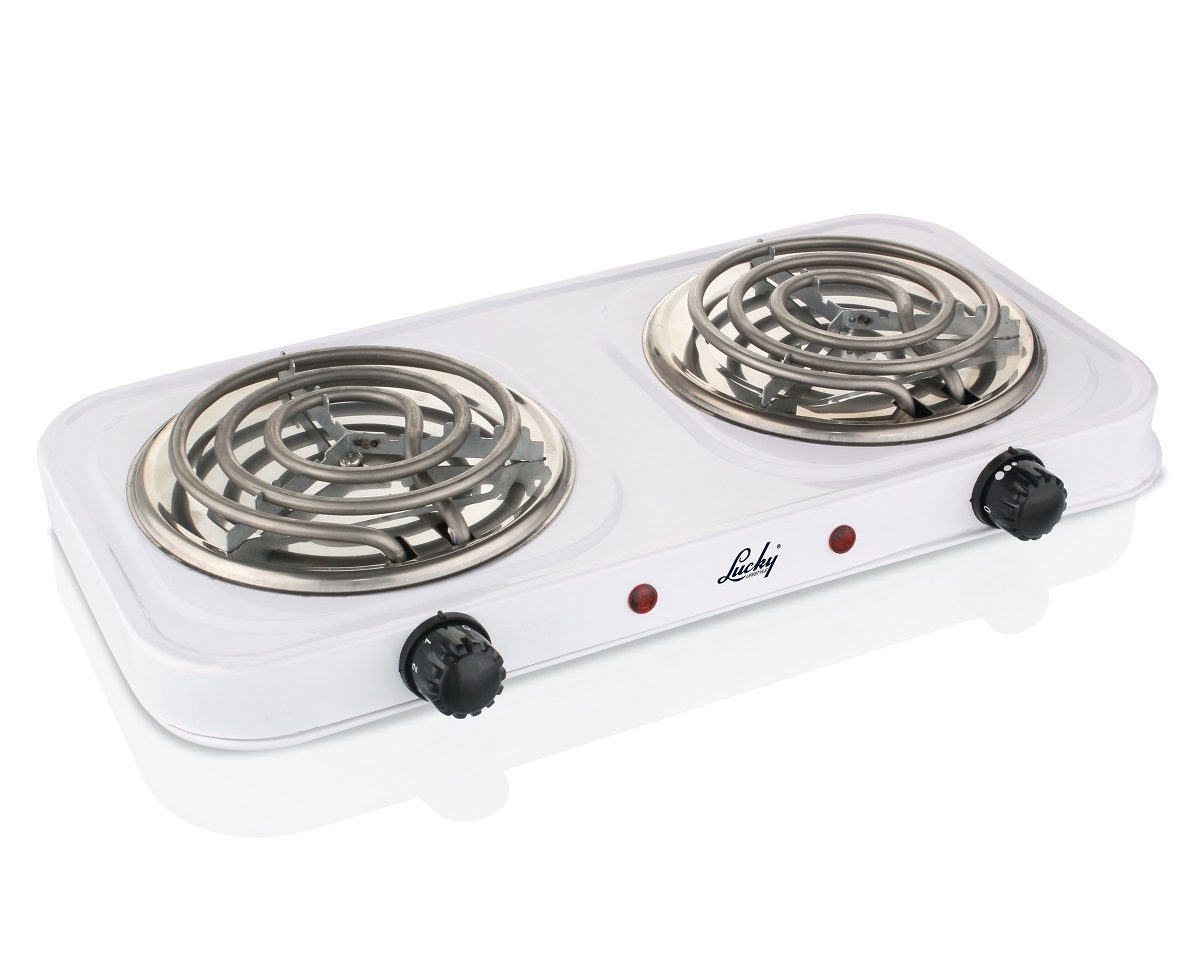 Lucky – 2000W Double Hotplate – Black