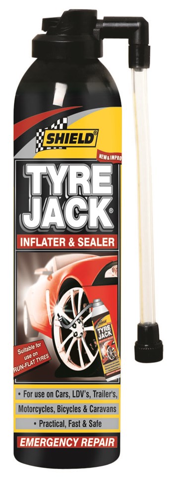 Shield Tyre Jack Inflator & Sealer – 340ml