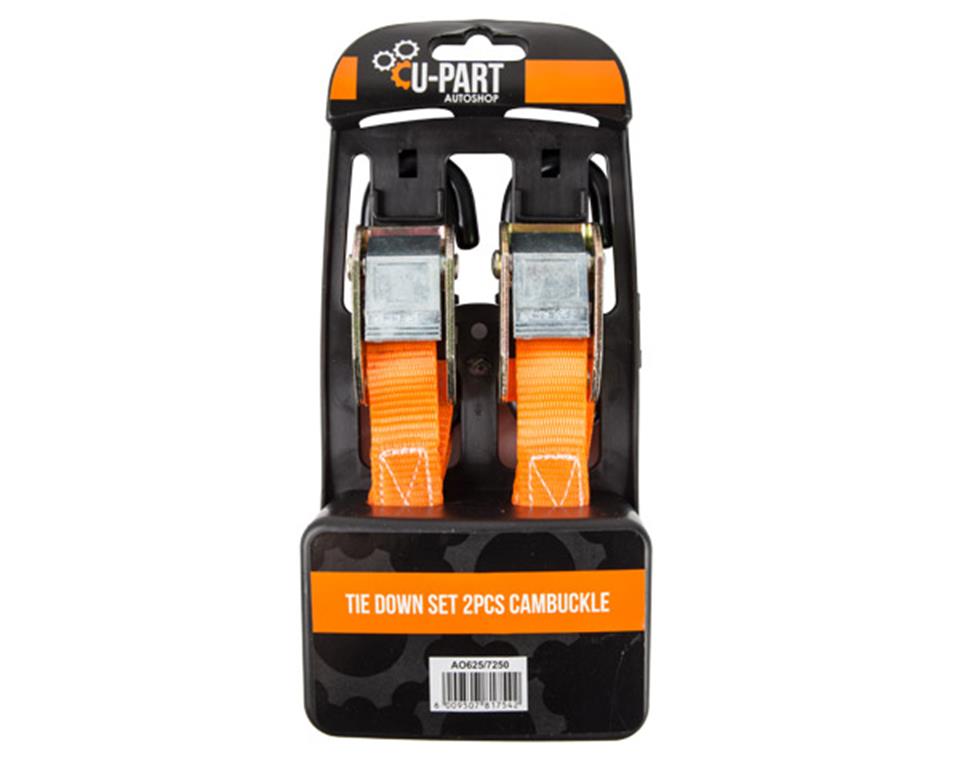U-Part Tie Down Set Cambuckle 2 Piece