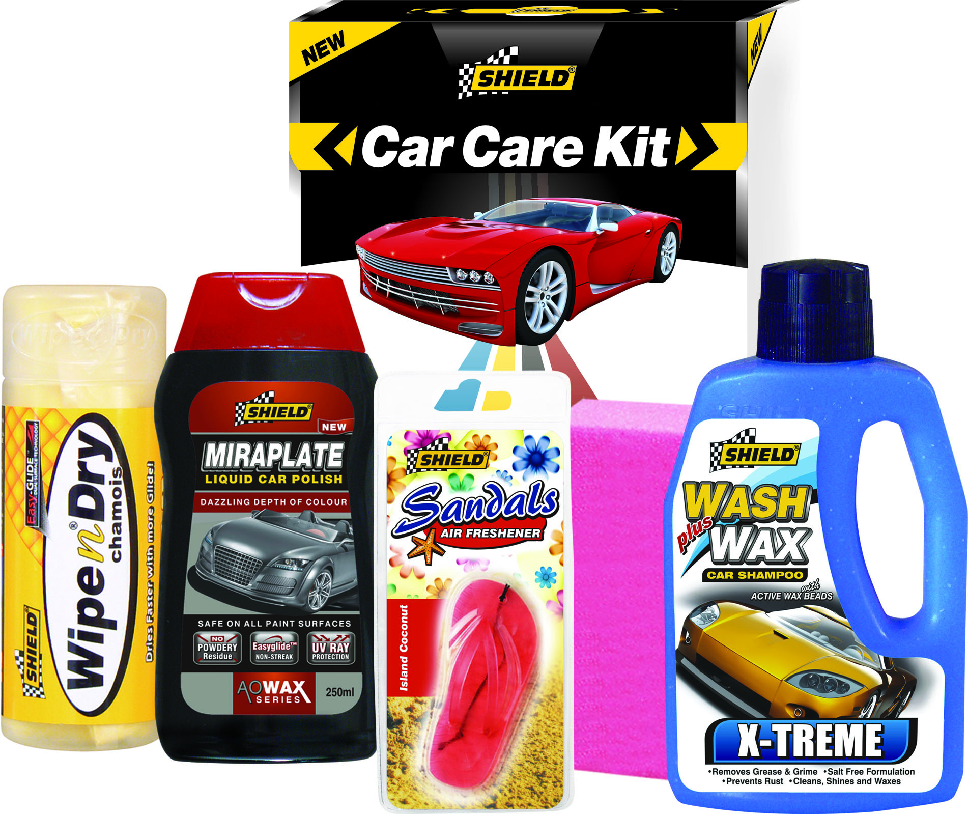 Shield – Car Care Bucket – Promotional Kit