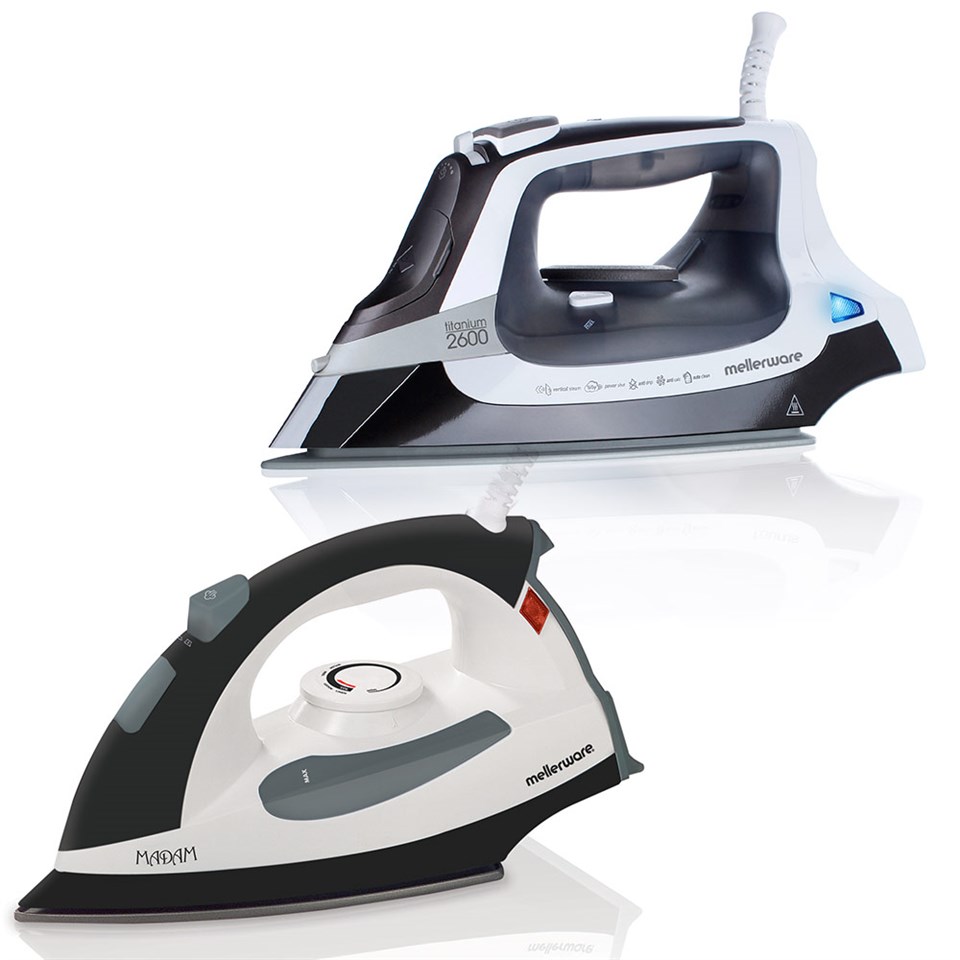 Mellerware 46017 Titanium Steam Iron Set