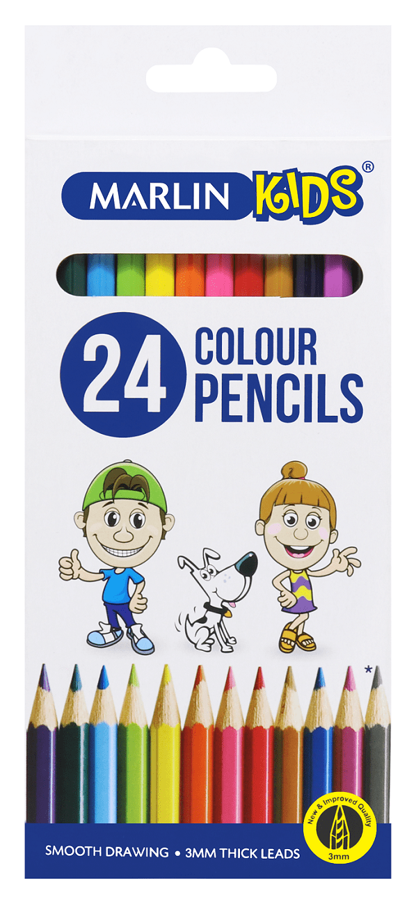 Marlin Kids 24 Colour Pencils
