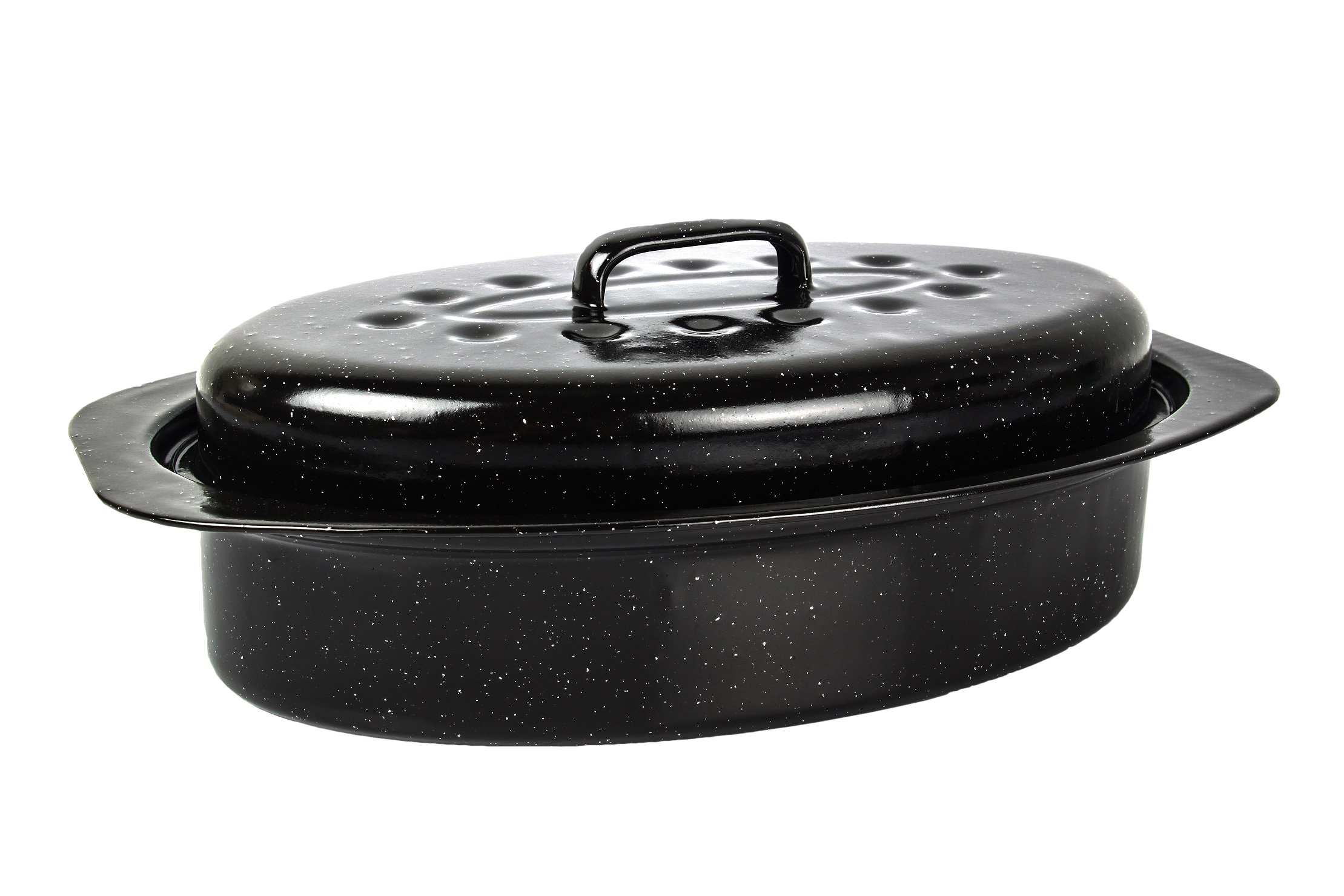 Kaufmann Enamel Coated Oval Pan with Lid – 3.0 Litre