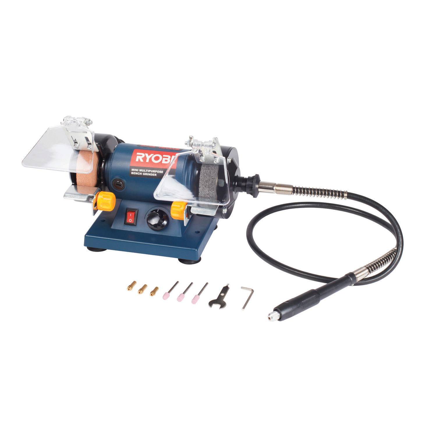 Ryobi – 120W Mini Bench Grinder – Blue