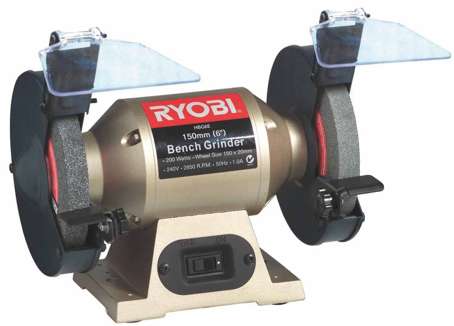 Ryobi – Bench Grinder 200 Watt 1/3Hp – 150Mm