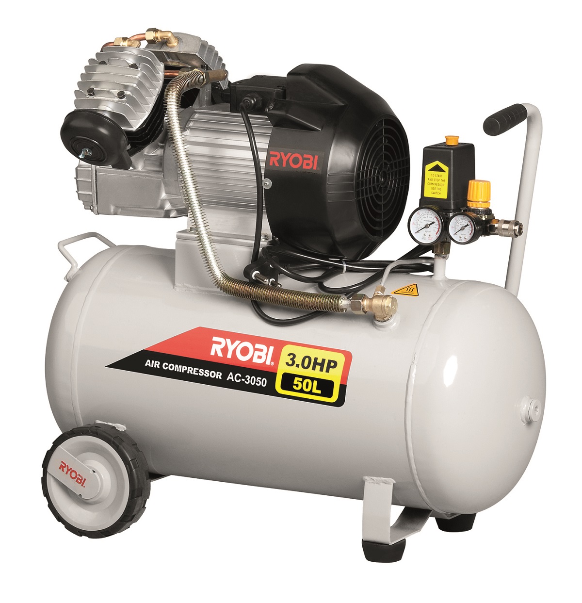 Ryobi – 2200W 3.0Hp Air Compressor – 50 Litre