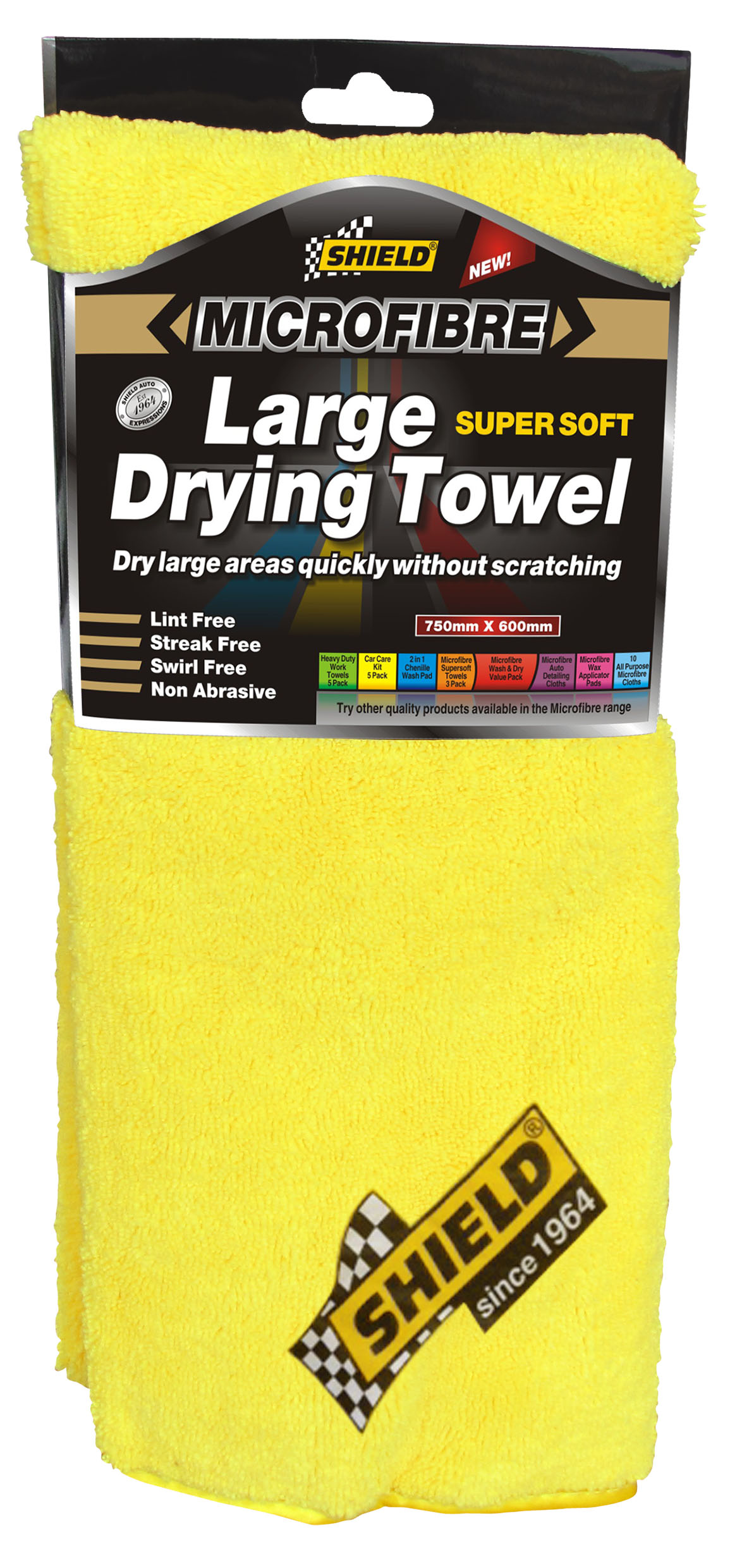 Shield – MicroFibre Supersoft Large Drying Towel Yellow
