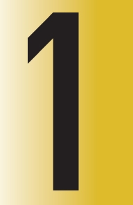 Tower Adhesive Reflective Number Sign – Large 1