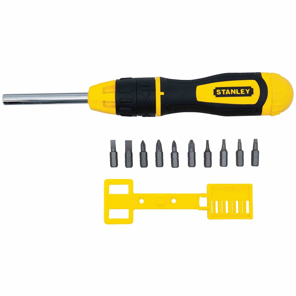Stanley – Multibit Ratchet Screwdriver + 10 Bits