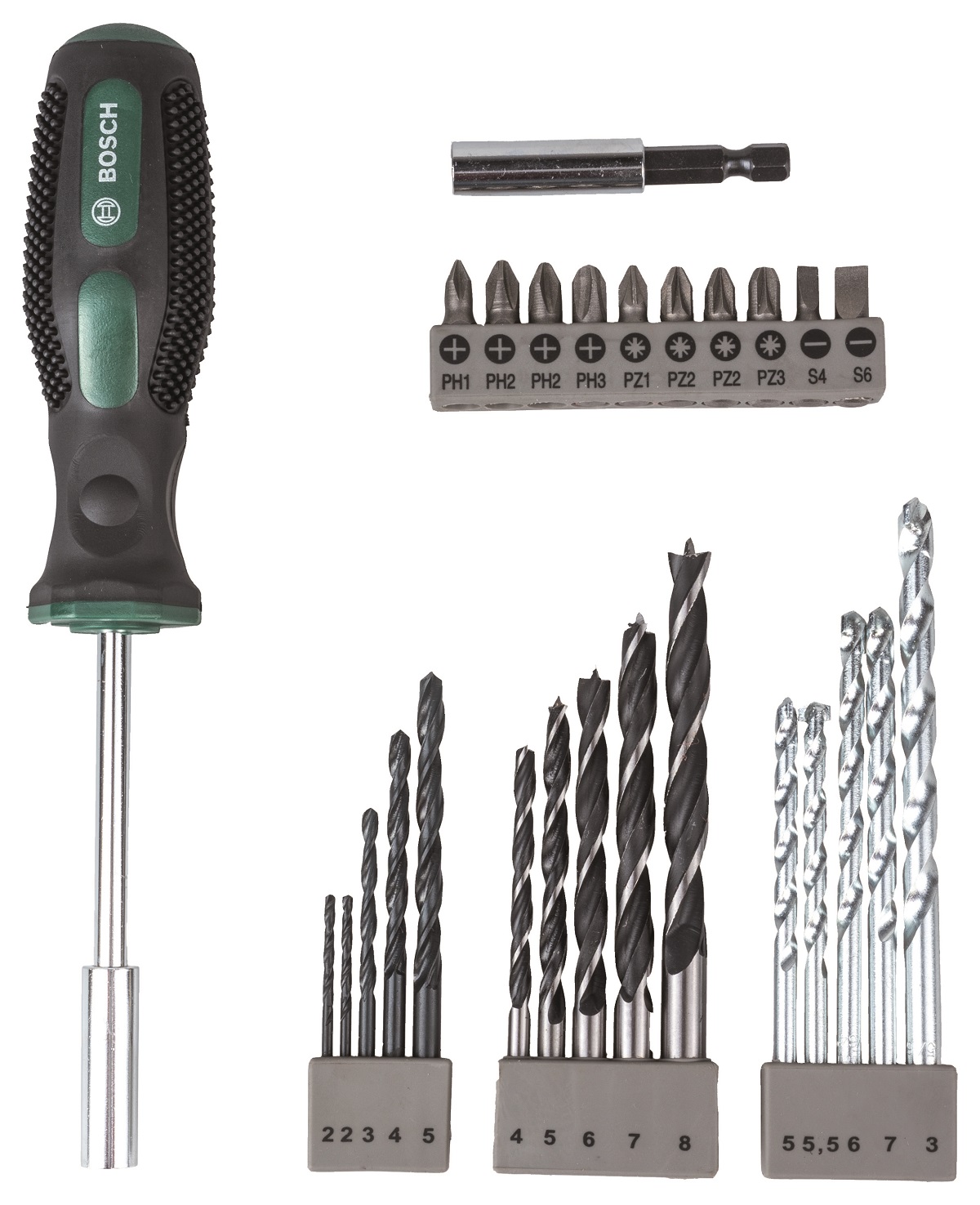 Bosch – Drill-Driver Bit Set & Hand Screwdriver