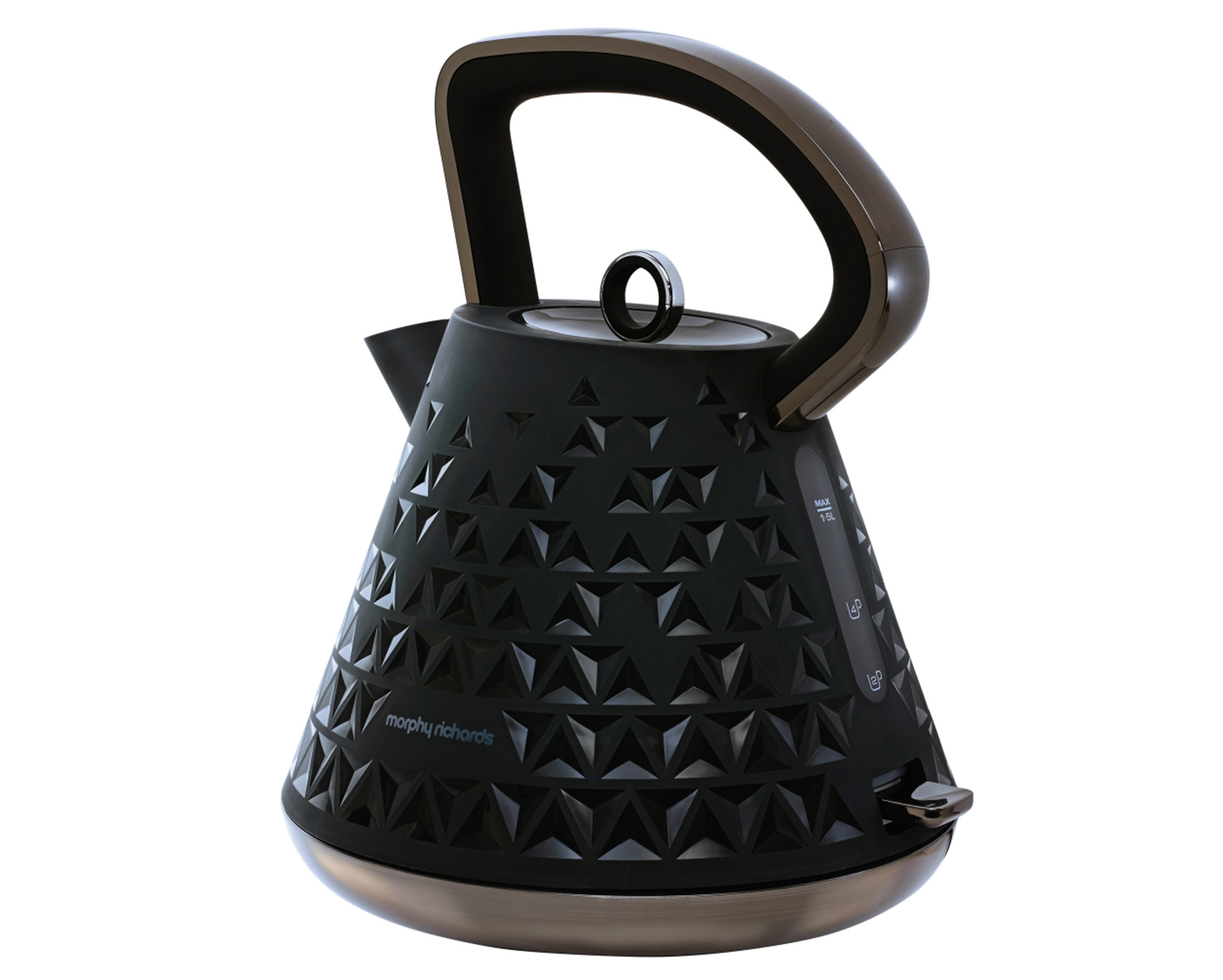 Morphy Richards – 1.5 Litre Prism Accents Cordless Kettle – Black