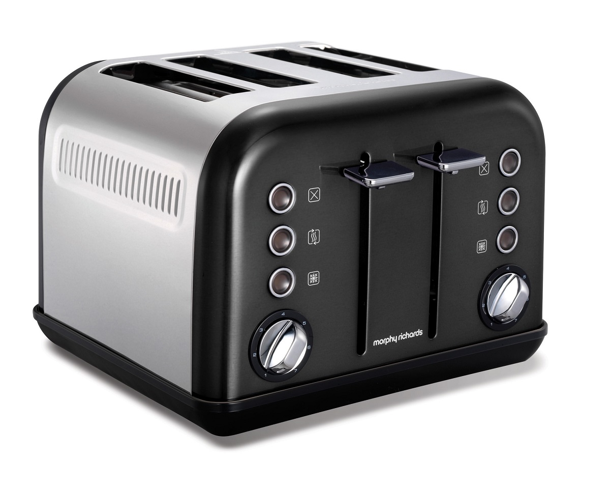 Morphy Richards – 4 Slice Accents Toaster – Black