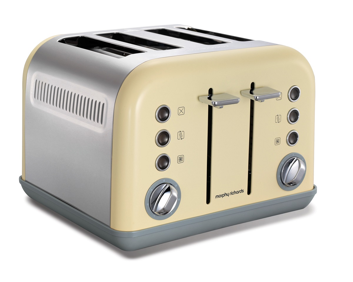 Morphy Richards – 4 Slice Accents Toaster – Cream