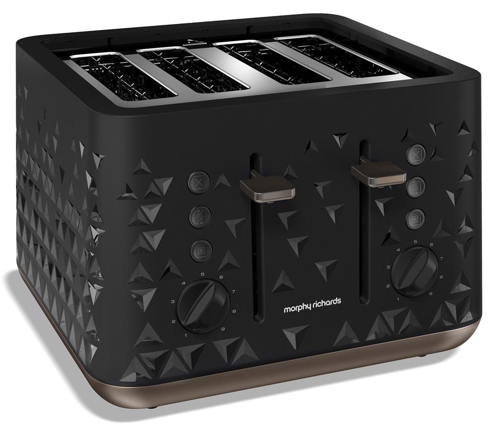 Morphy Richards – 4 Slice Prism Toaster – Black