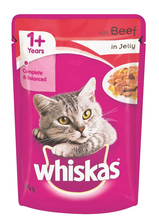 Whiskas – Adult Pouch Beef In Jelly – 0.085kg