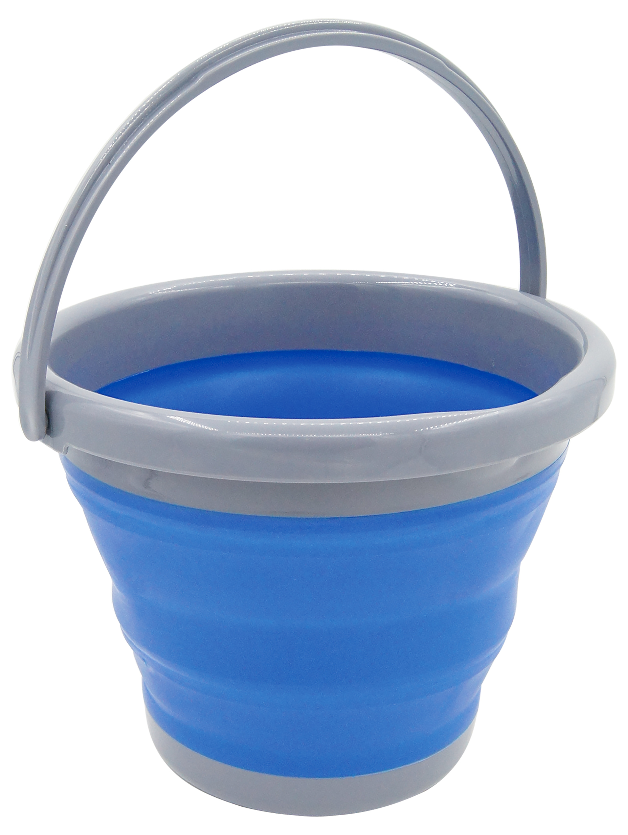 Leisure-Quip – 5 Litre Foldable Bucket – Blue & Grey
