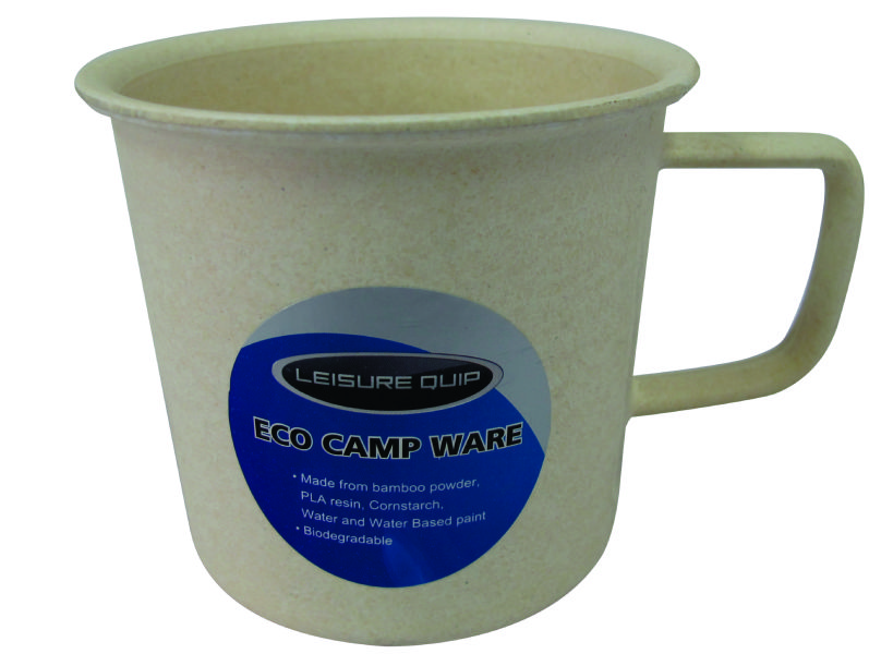 Leisure-Quip – Biodegradable Bamboo Mug – White
